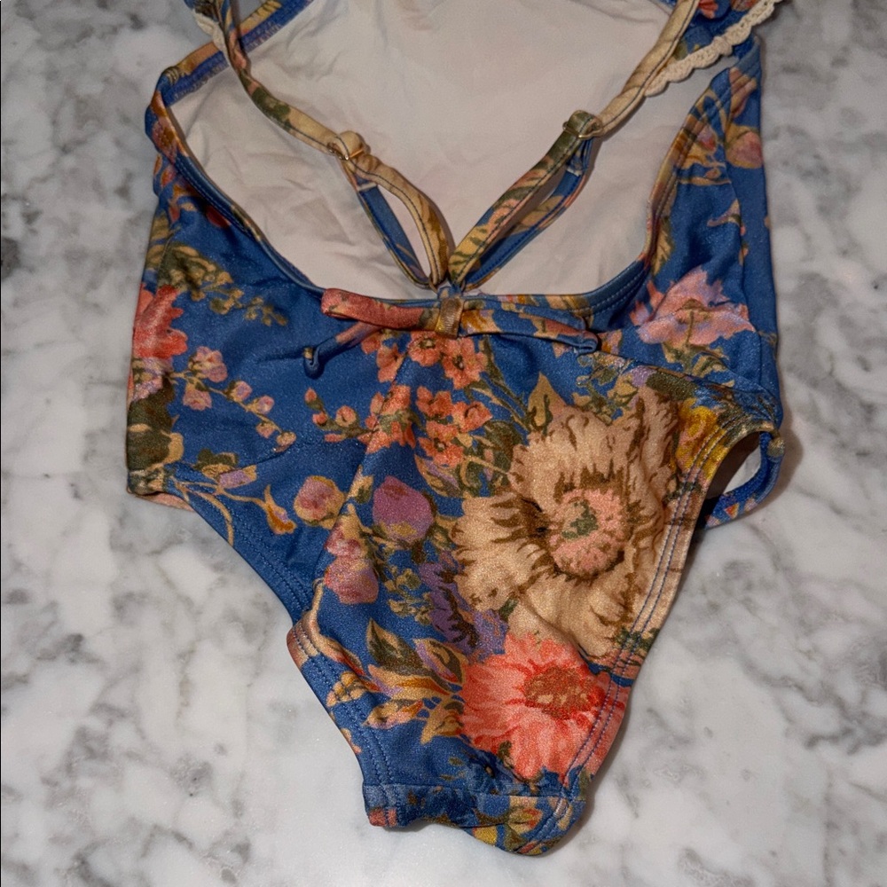 Zimmermann Blue Floral Kids Swim 2Y - Picture 7 of 10